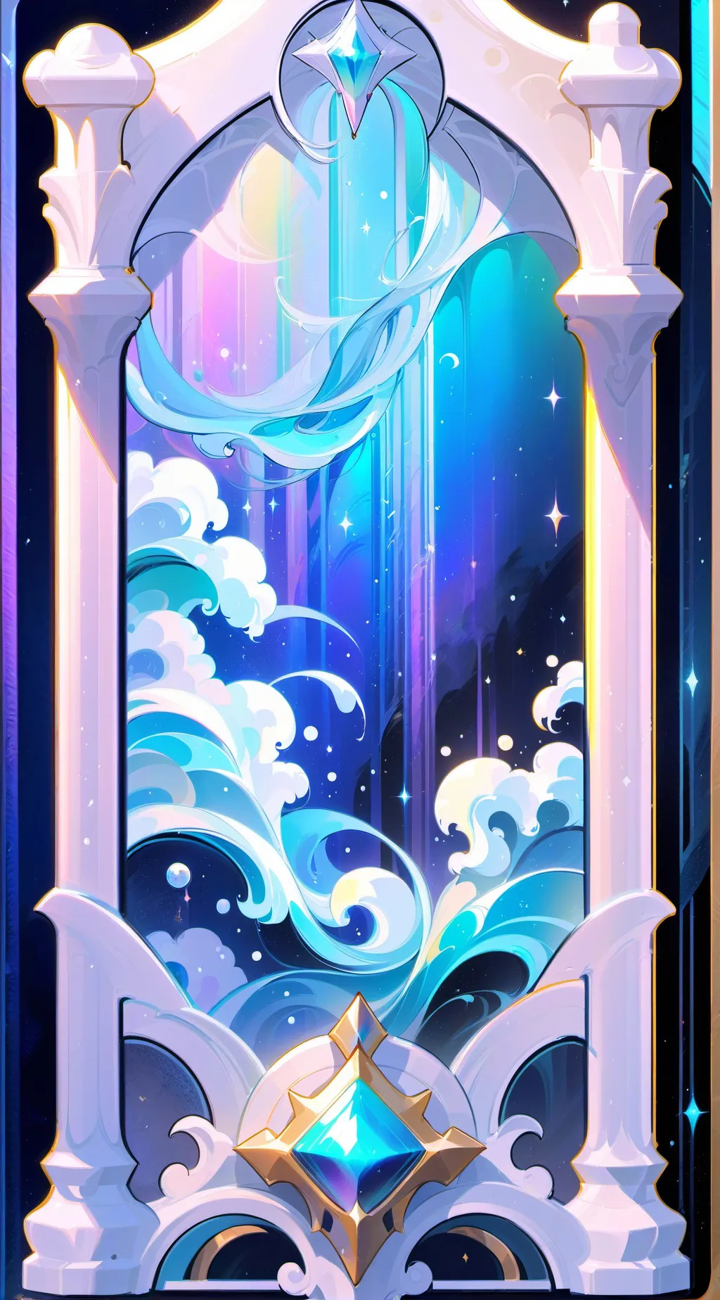 ai character: gacha background