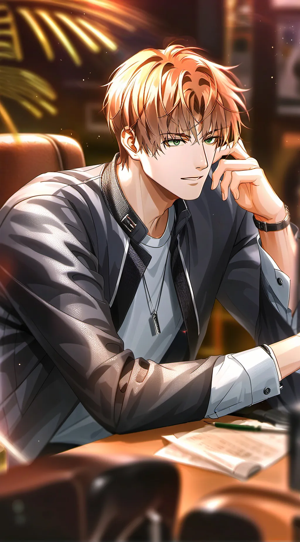 ai character: Distracted Desk Mate background