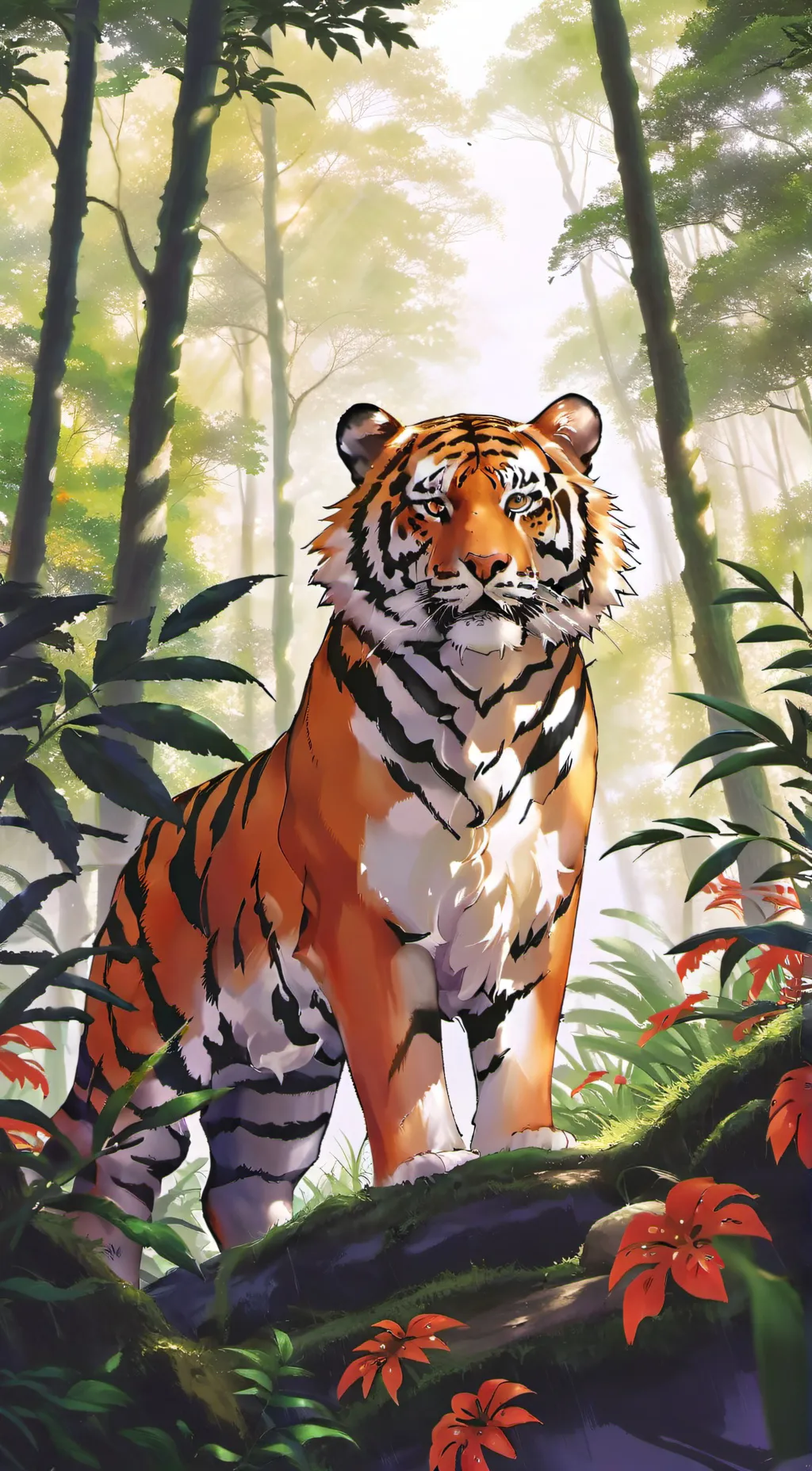 ai character: tiger 2 background