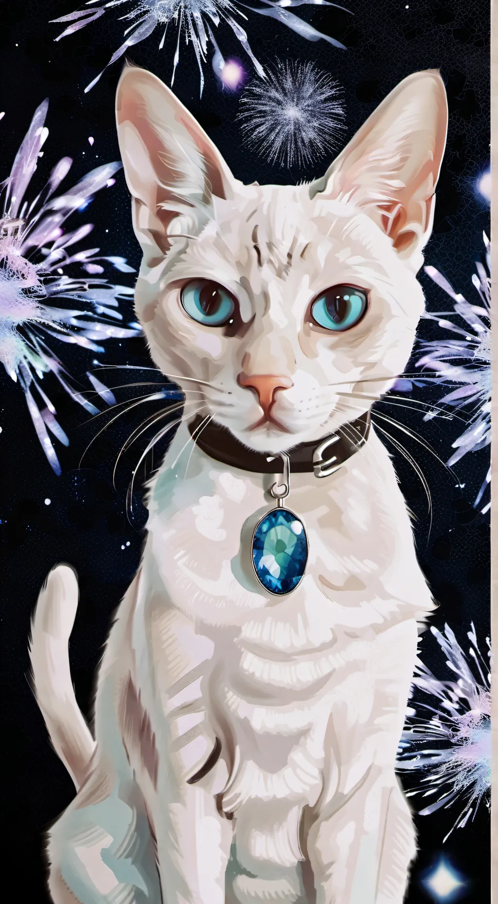 ai character: CyberPurr background