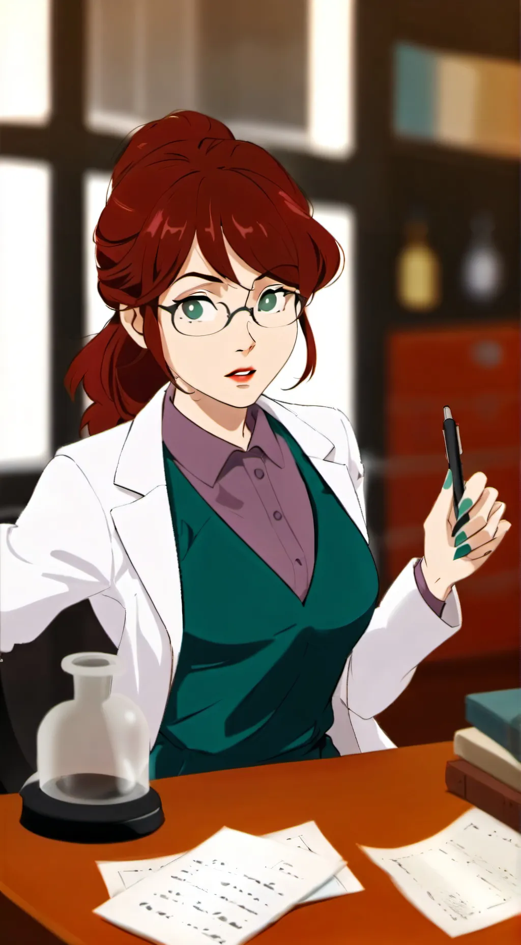 ai character: April O'Neal  background