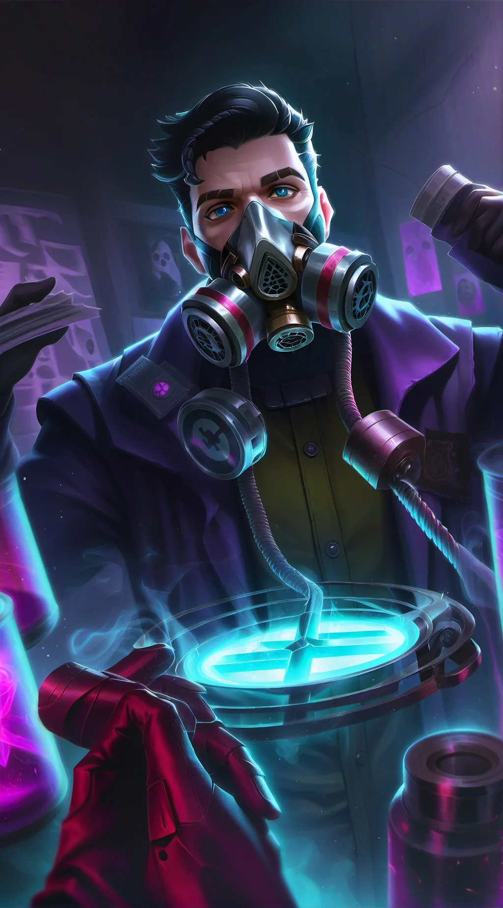 ai character: Dr. Sinister Meme background