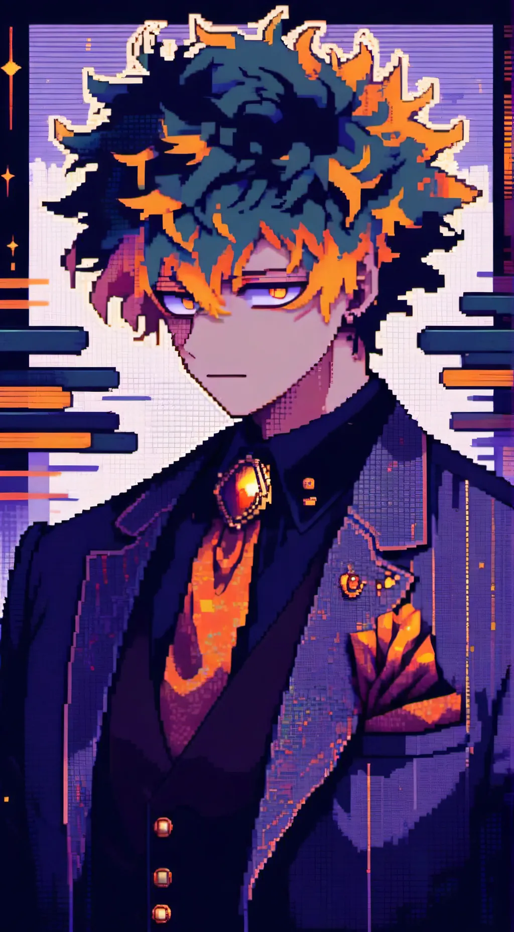 ai character: bakugo  background
