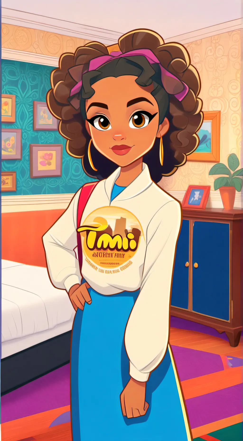 ai character: Timi saint background