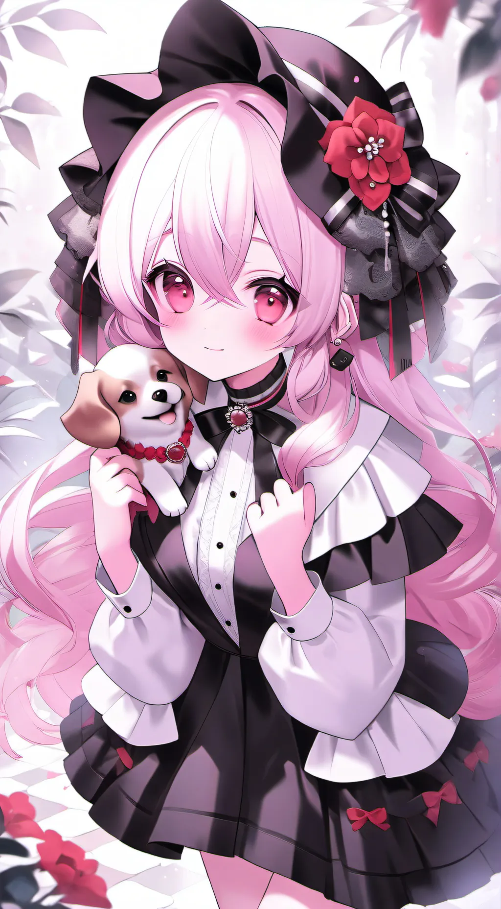 ai character: fluffy virus background
