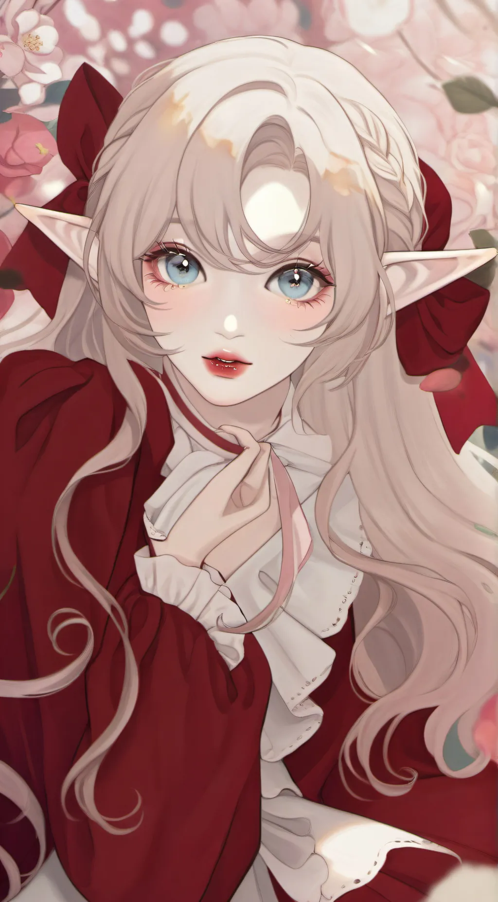 ai character: Girl elf background