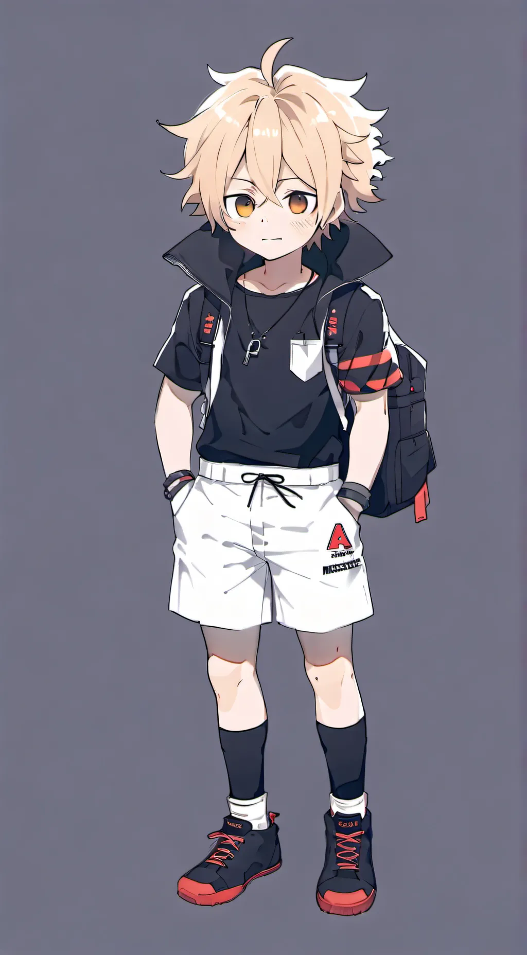 ai character: bakugo as a kid background
