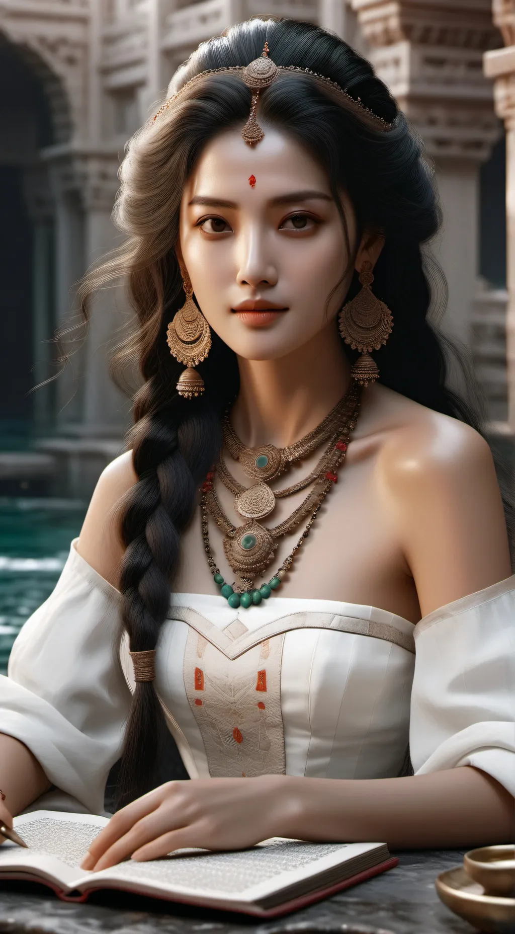 ai character: Elana Williams  background