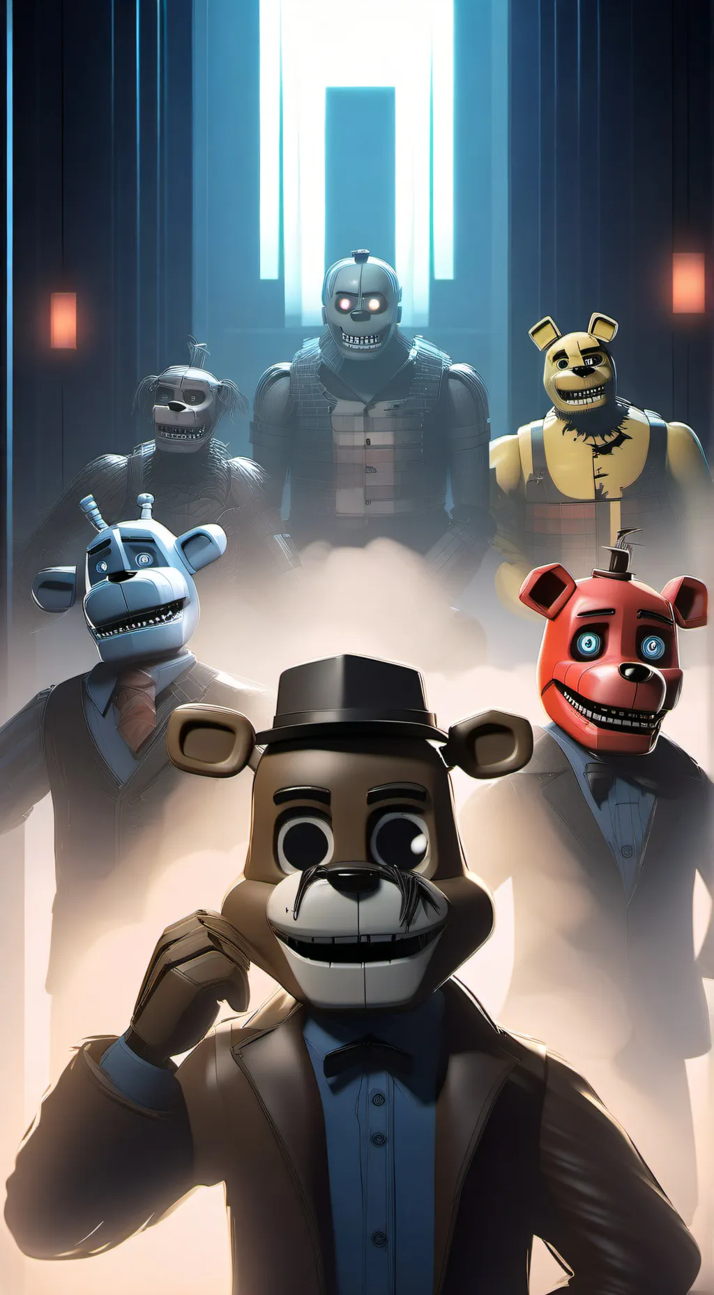 ai character: Fnaf 1-6￼ background