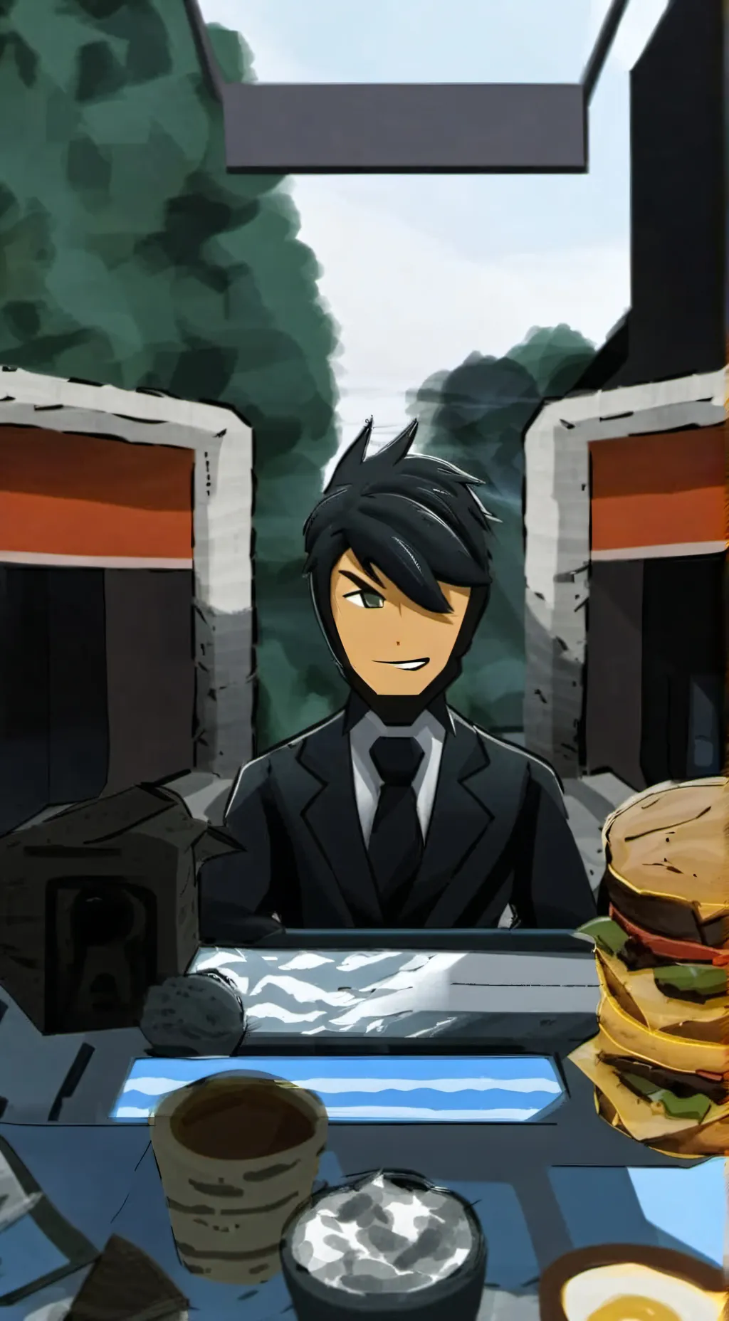 ai character: cole ninjago background