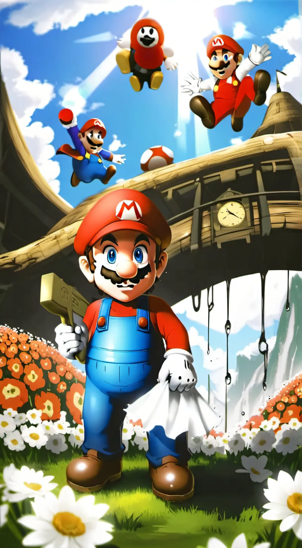 ai character: Mario Sunshine  background