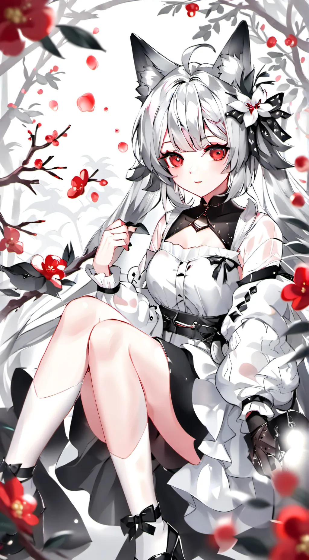 ai character: Moonlight background