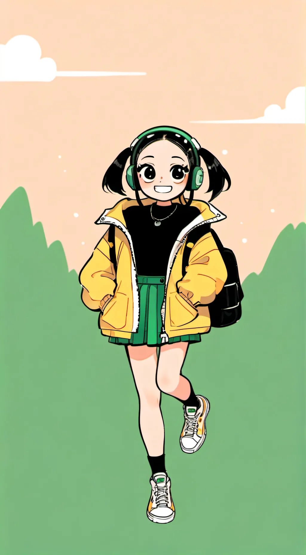 ai character: vee without a tee background