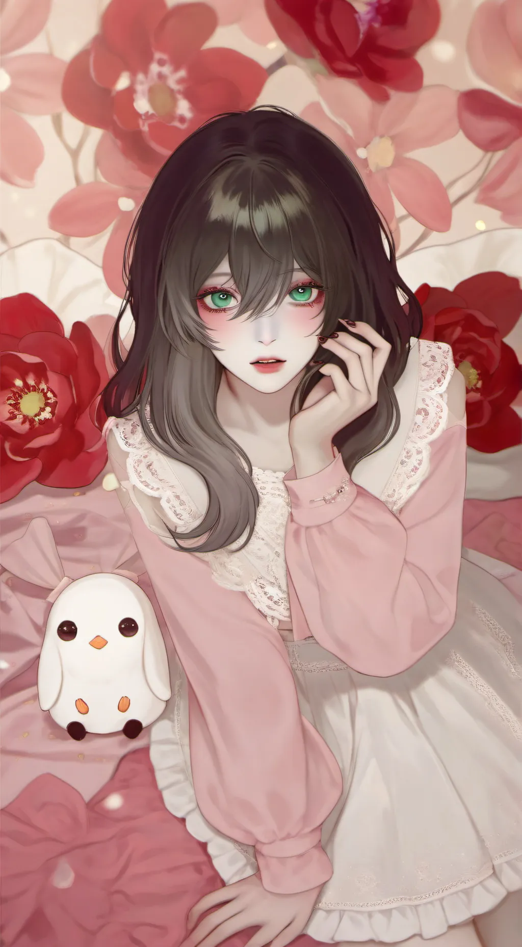 ai character: Rose background