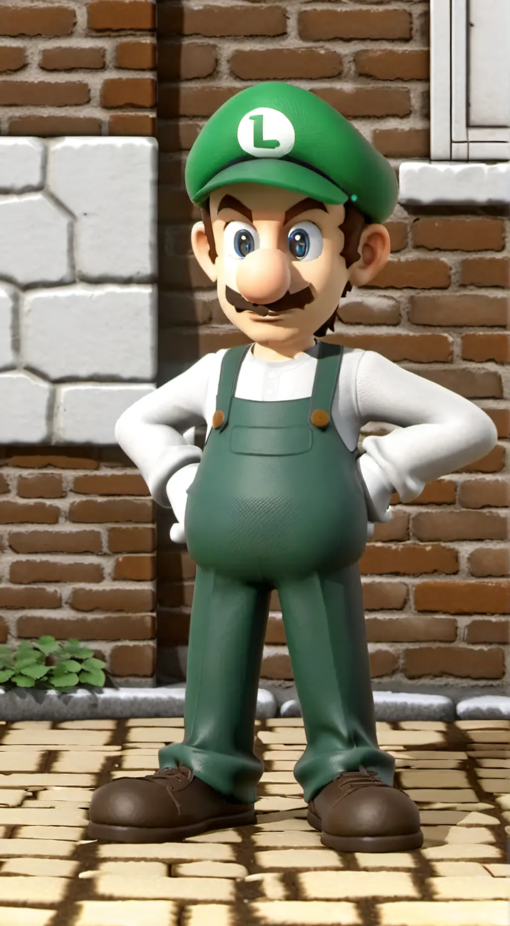 ai character: Super luigi background