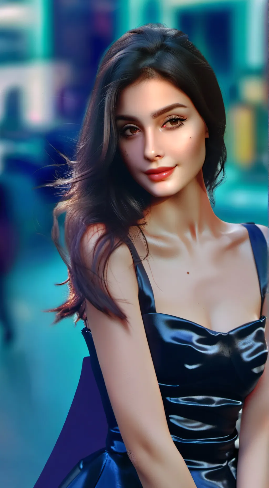 ai character: Tina Chowdhury  background