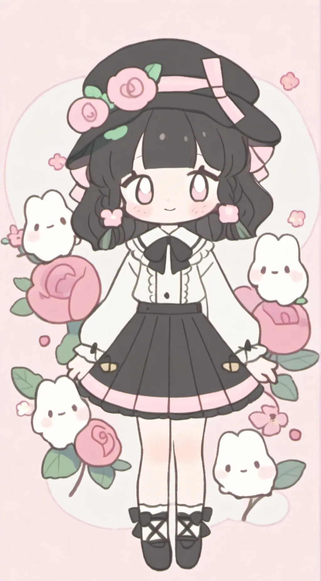 ai character: Miss Blommie background