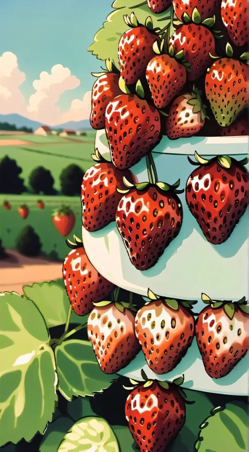 ai character: 🍓Sprite🍓 background