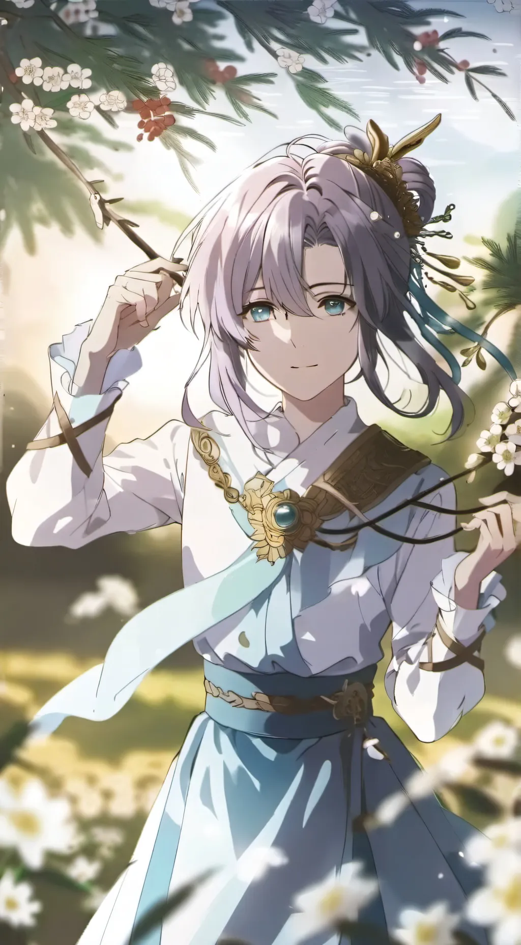 ai character: hybride/ yoriichi  background