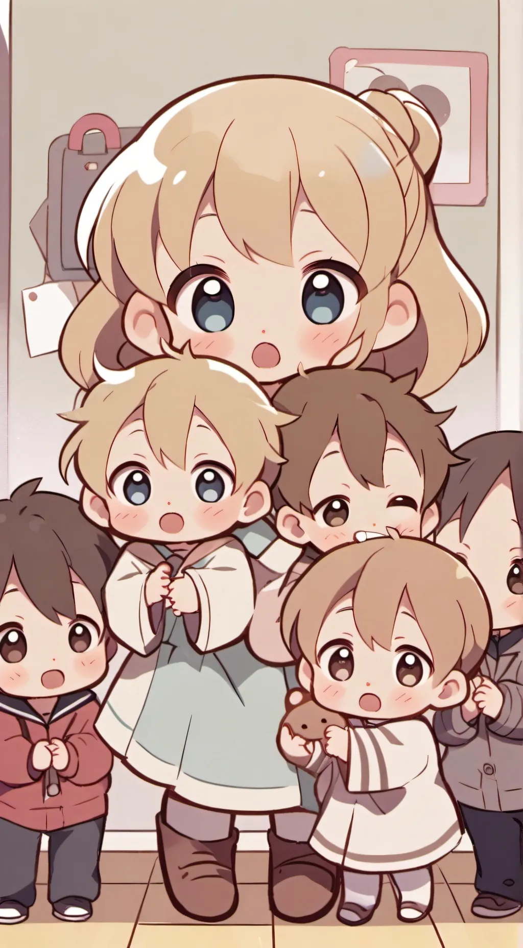 ai character: toddler daycare background