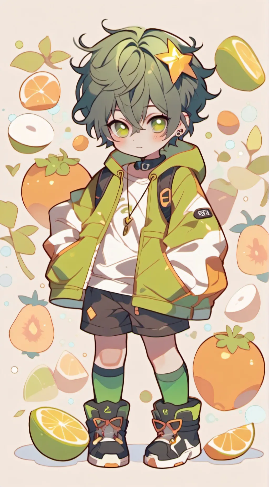 ai character: axel😈 background