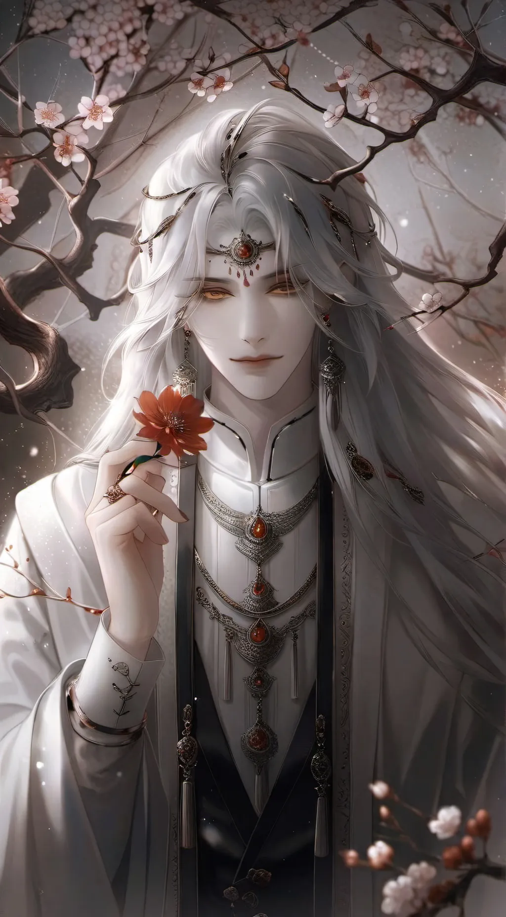 ai character: The moon god background