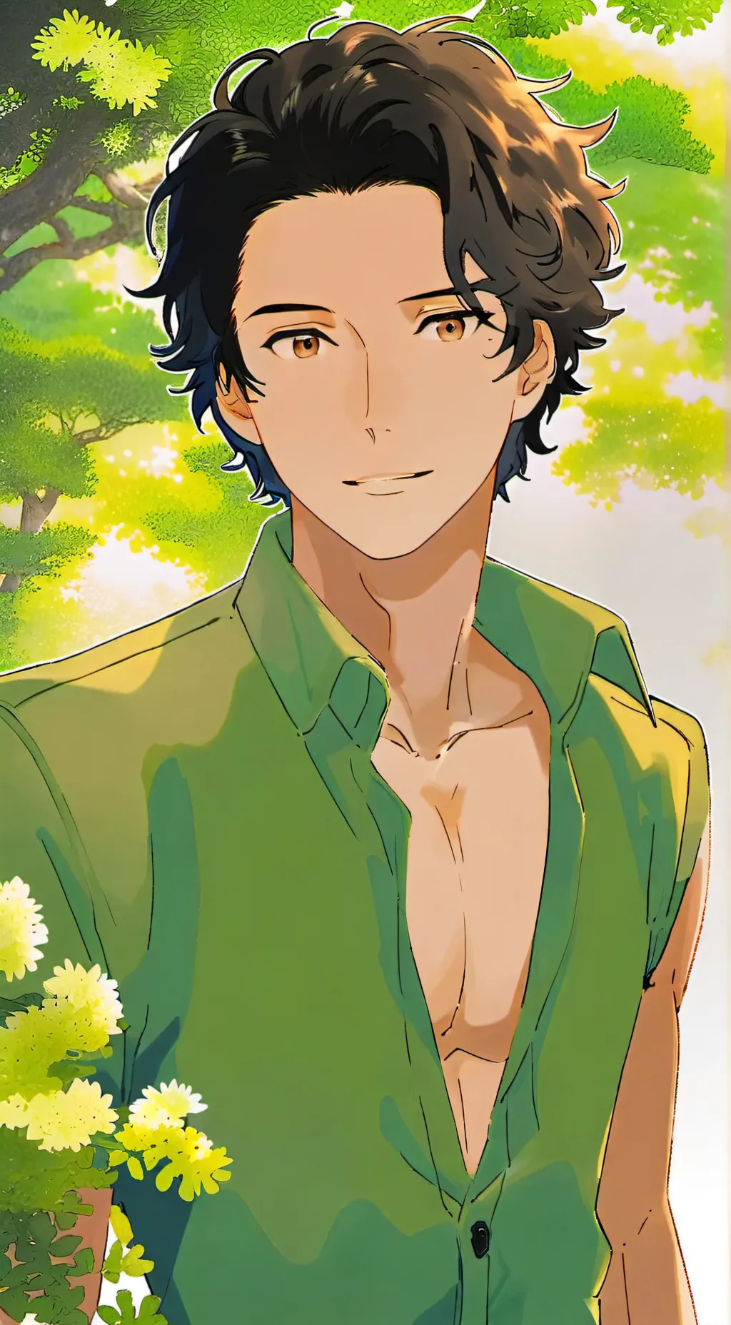 ai character: Ronald  background