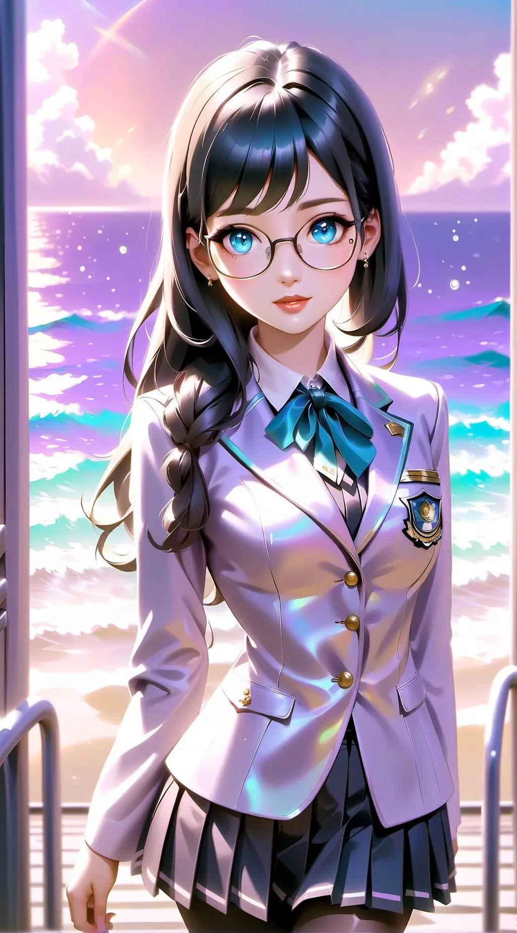 ai character: Crystal background