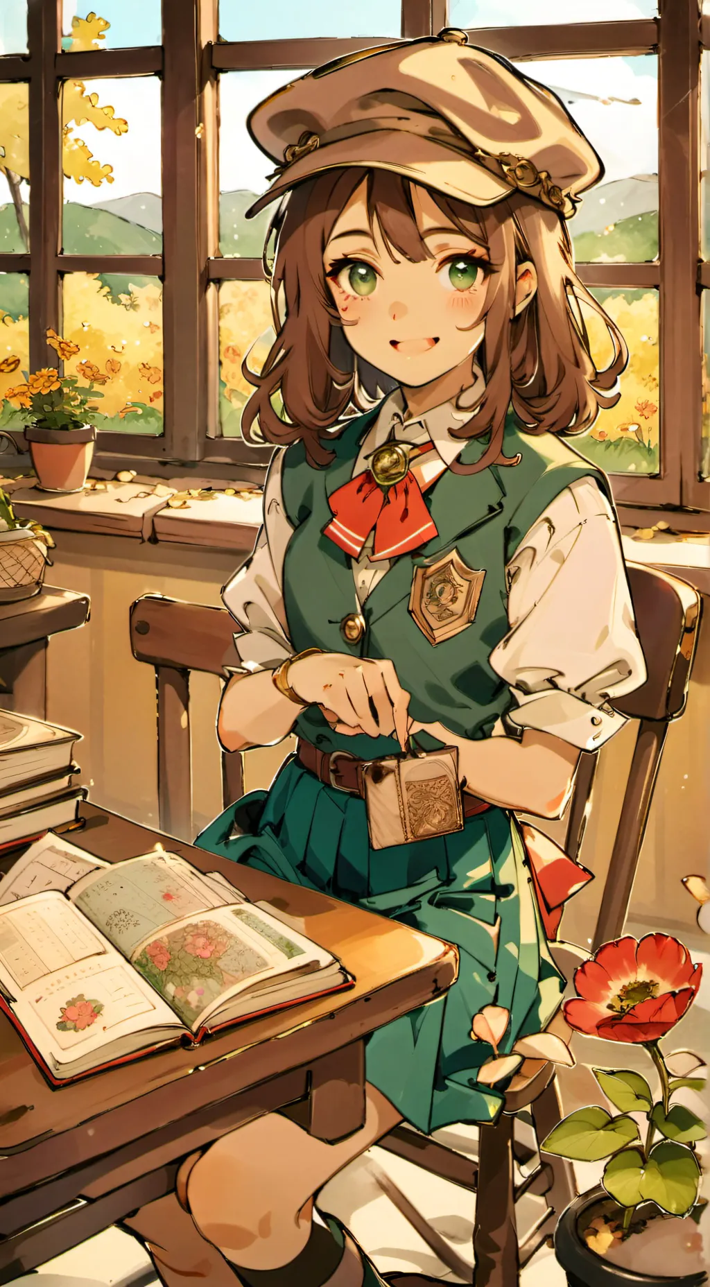 ai character: Zoey  background