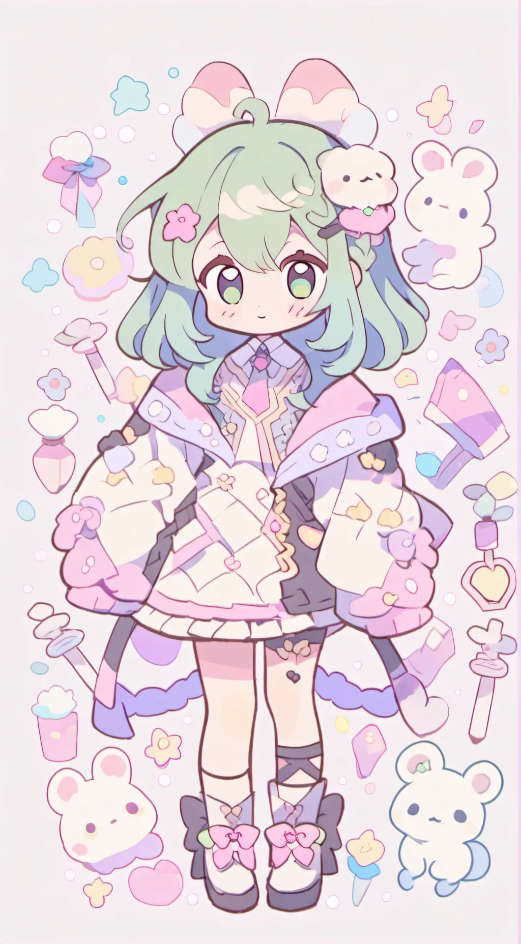 ai character: BFDIA 18 background