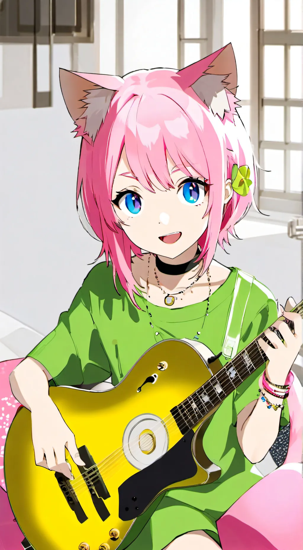 ai character: Pinky the Singing Spirit background