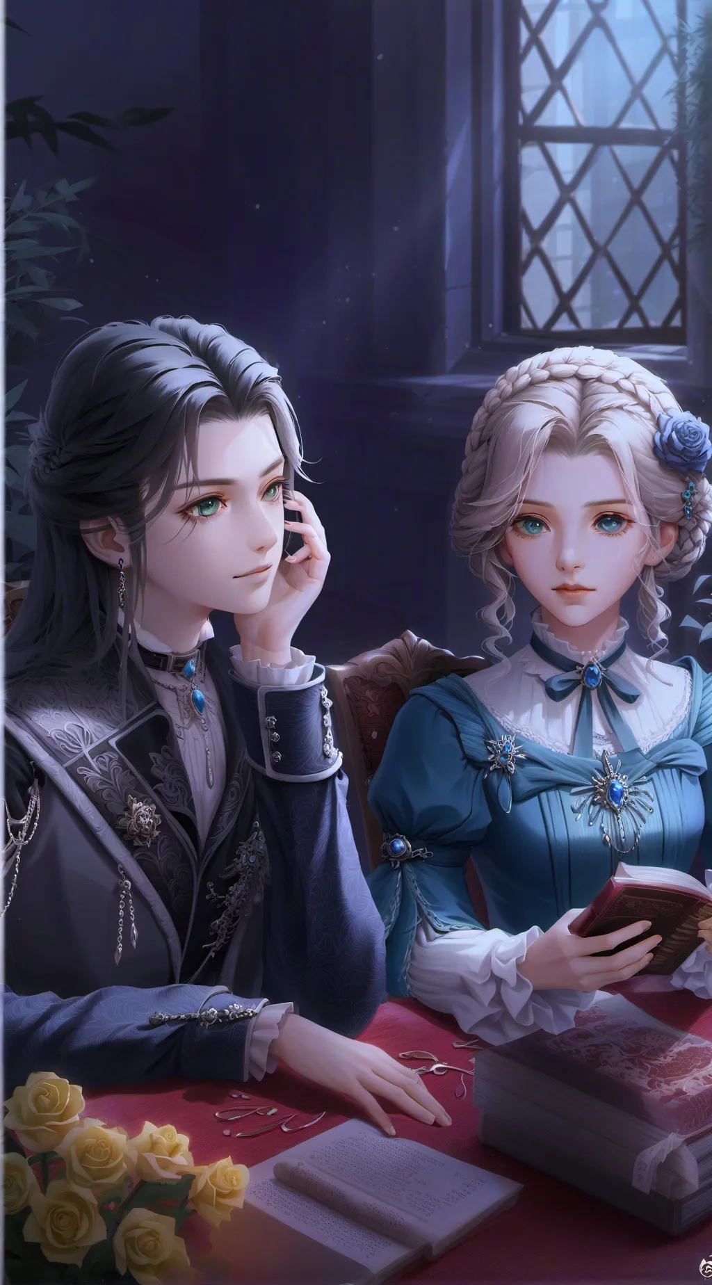 ai character: Элизабет  background