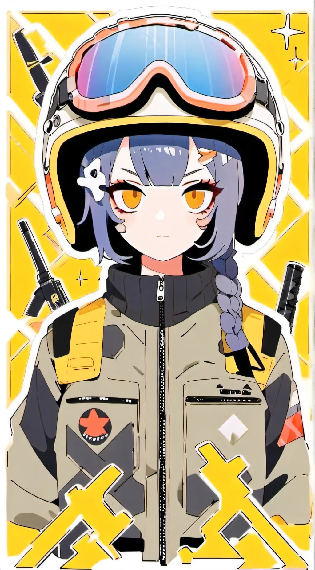 ai character: Lily *weapons* background