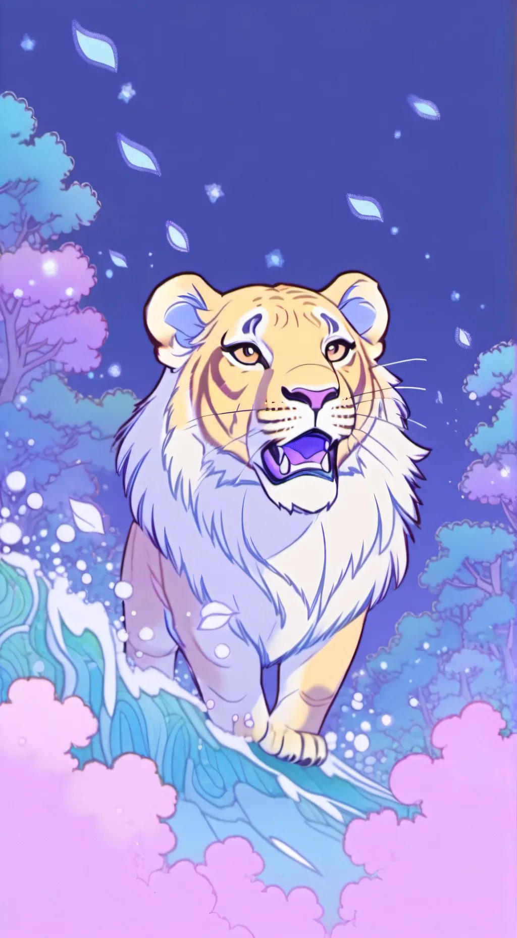 ai character: (for meatsnowman)  background