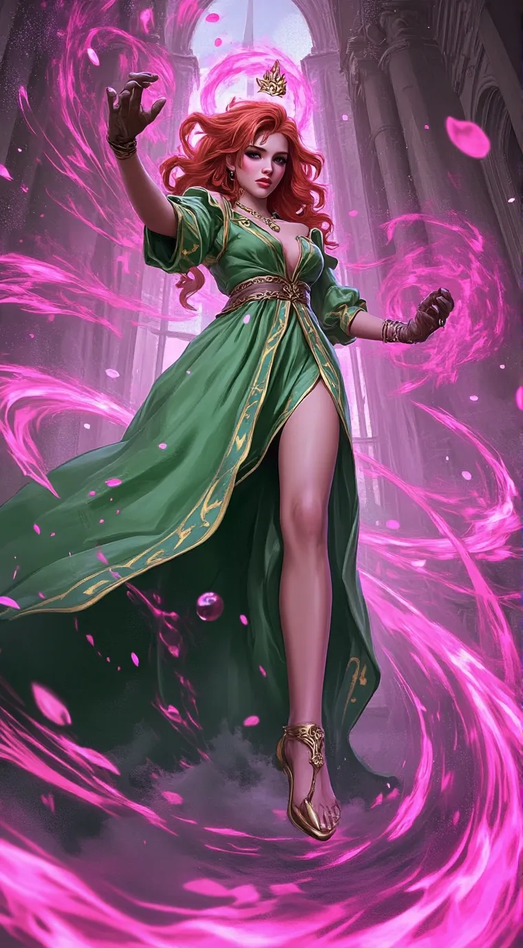 ai character: Queen Eragrazia 👑👸 background