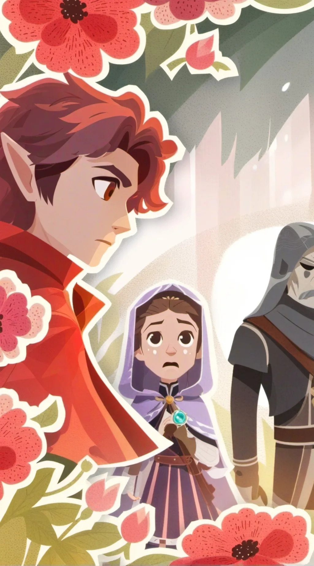 ai character: cry background