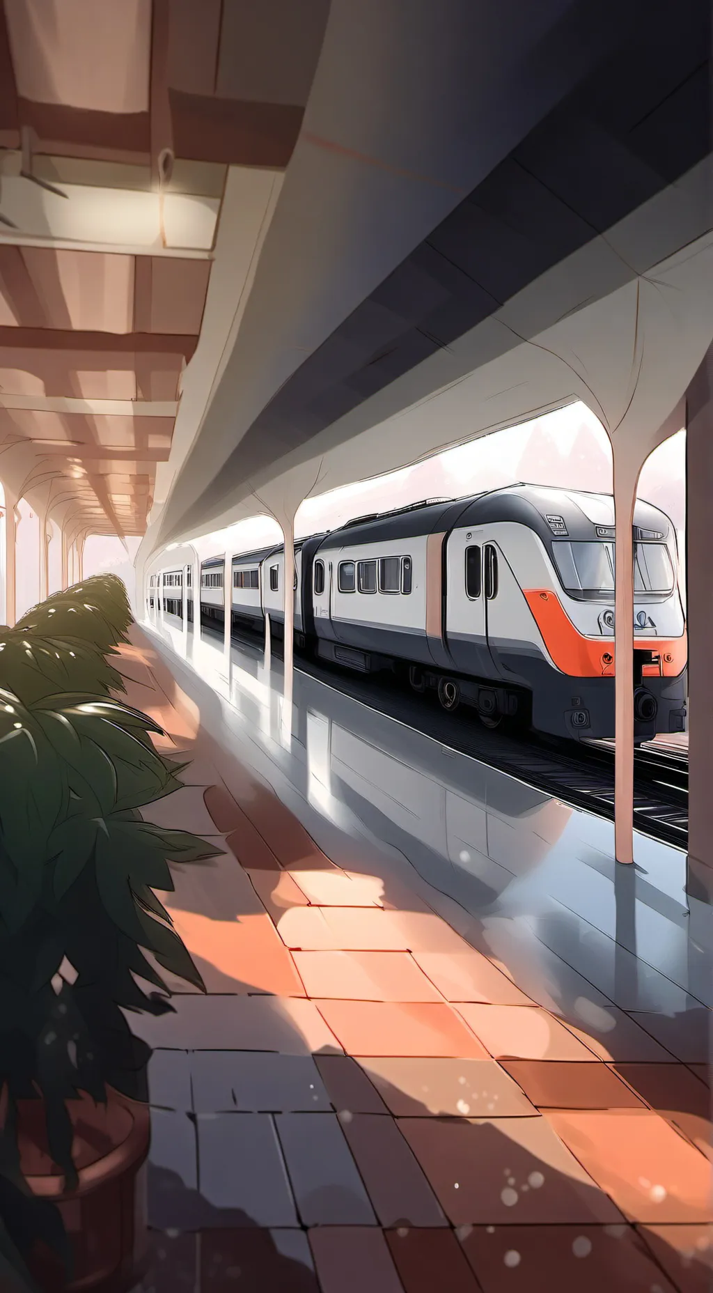 ai character: train accident background