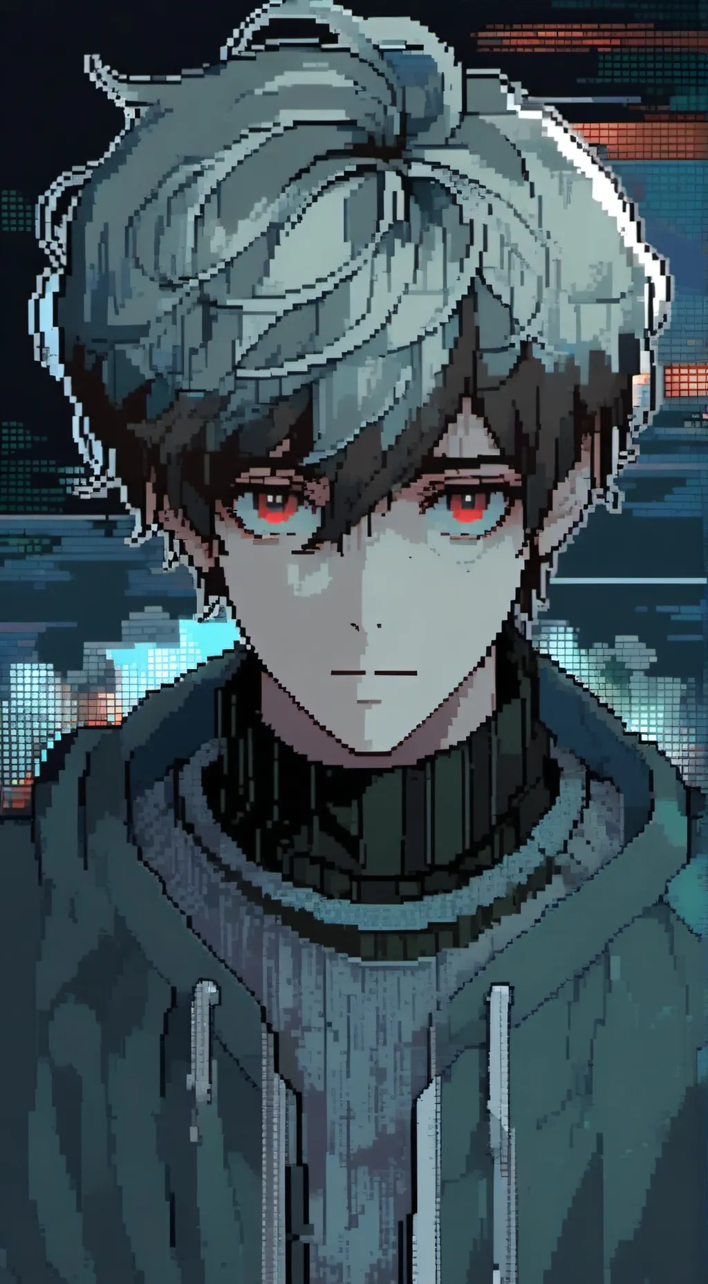 ai character: strawberry background