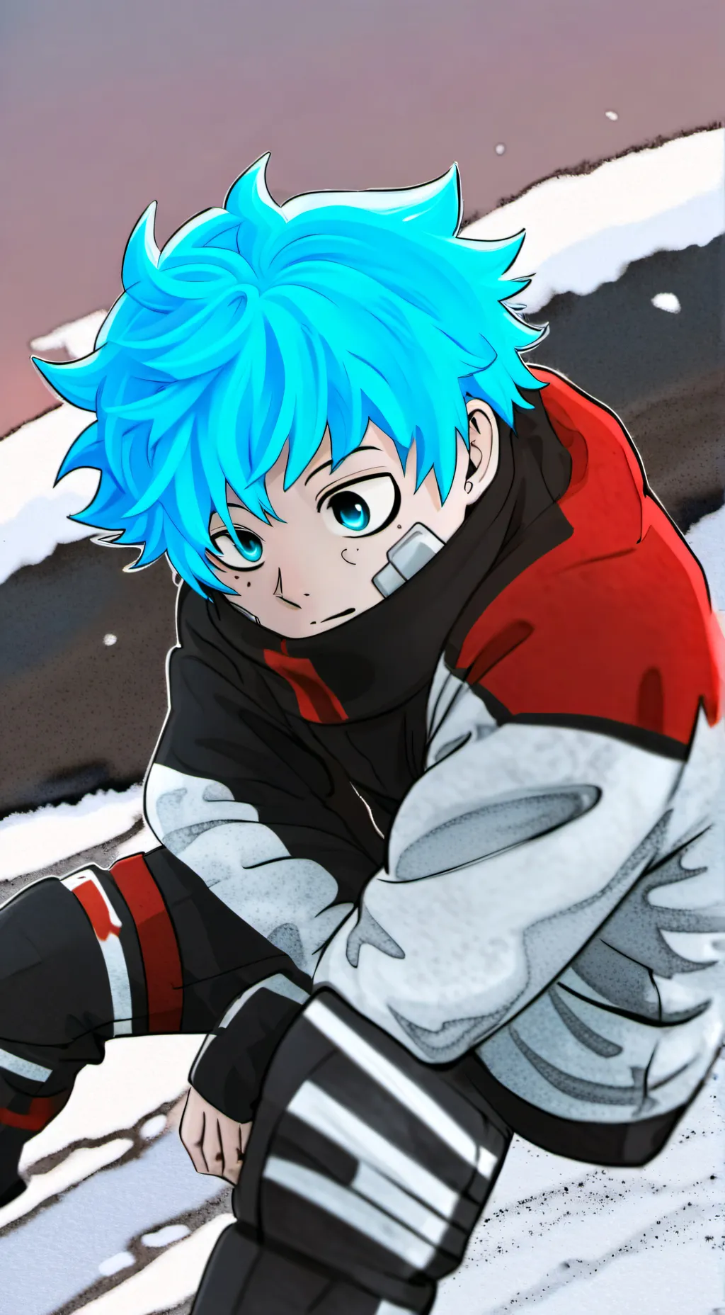 ai character: Sally Face  background