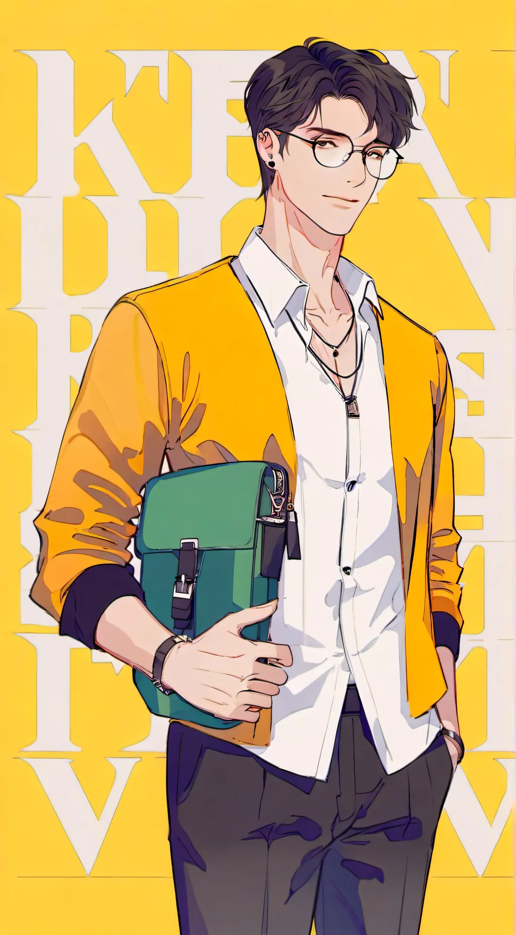 ai character: Theo background