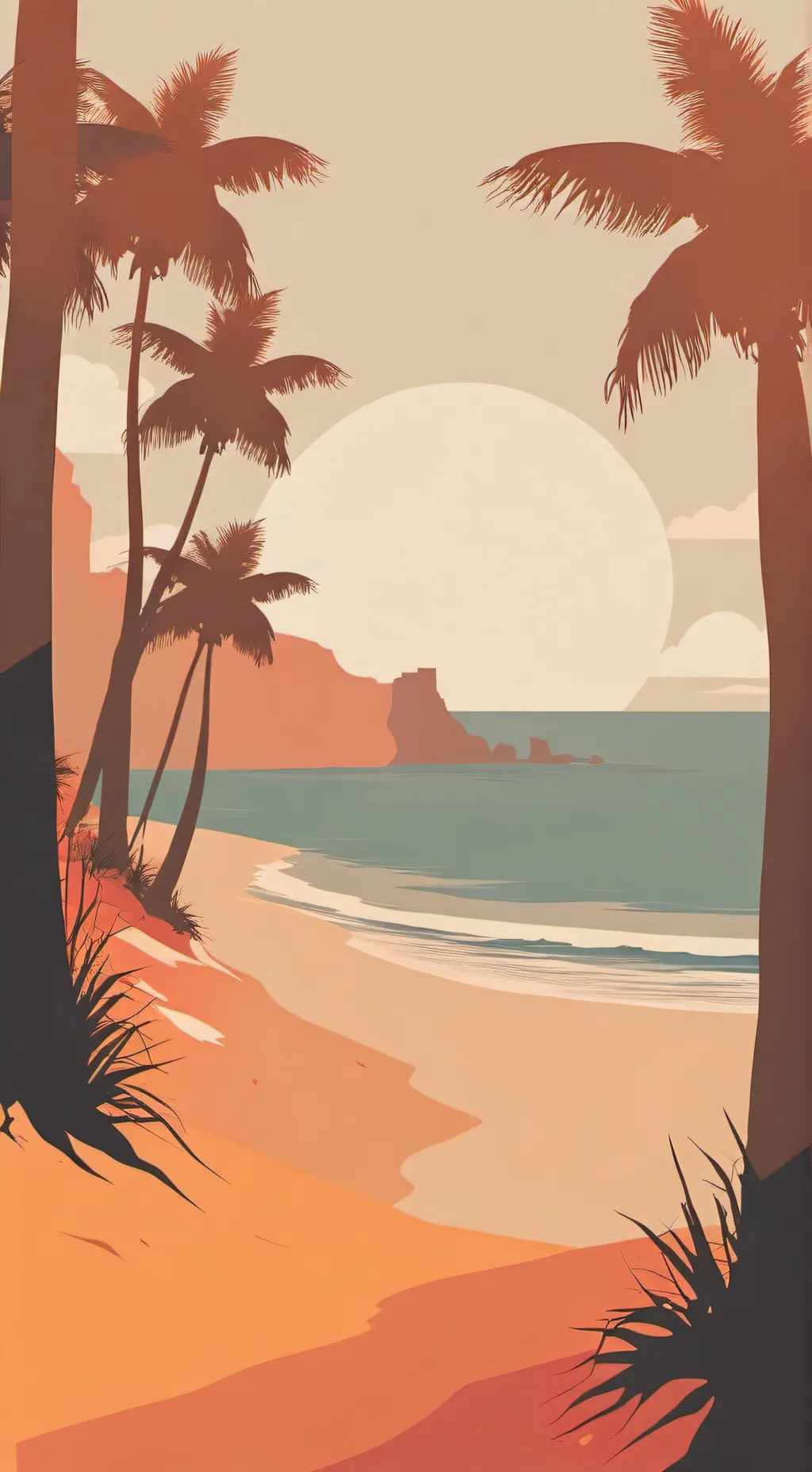 ai character: mha beach ♡ background