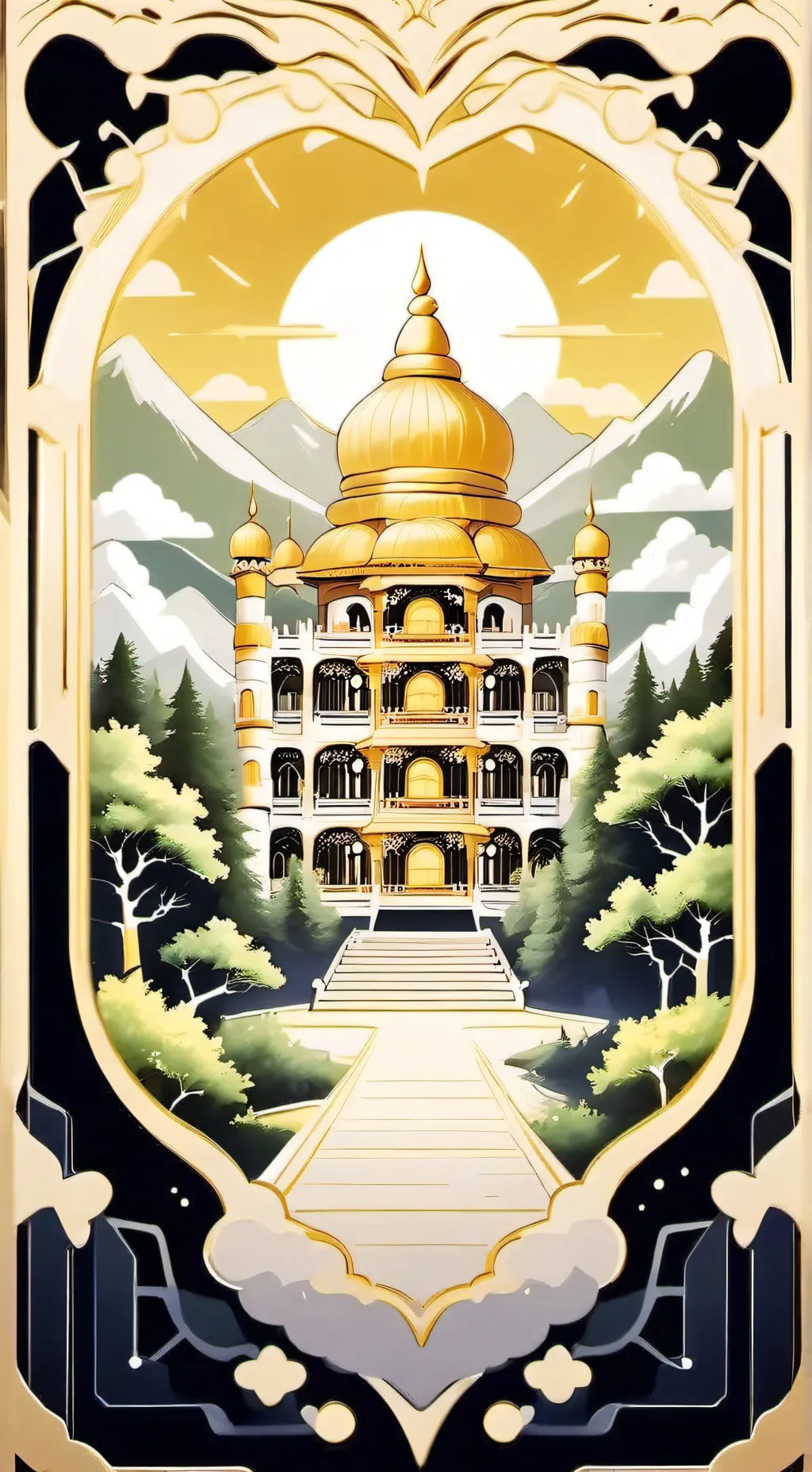 ai character: The Building background