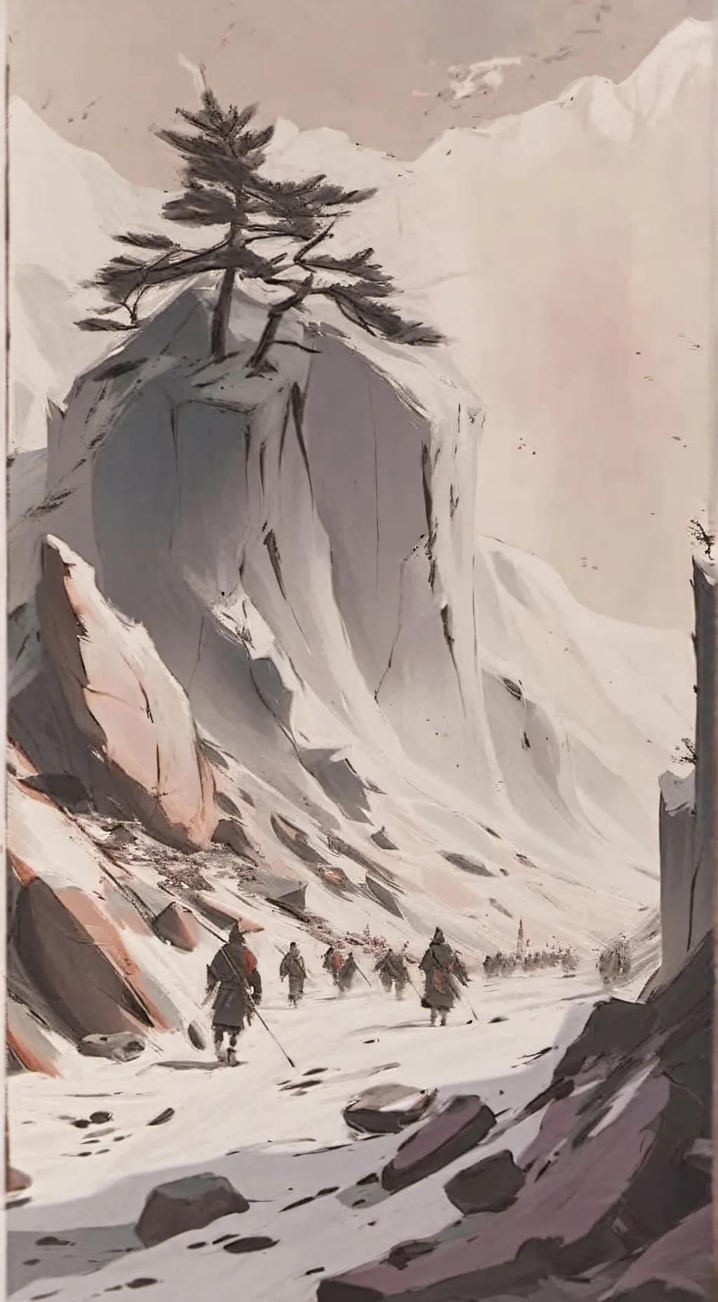 ai character: MHA hiking  background