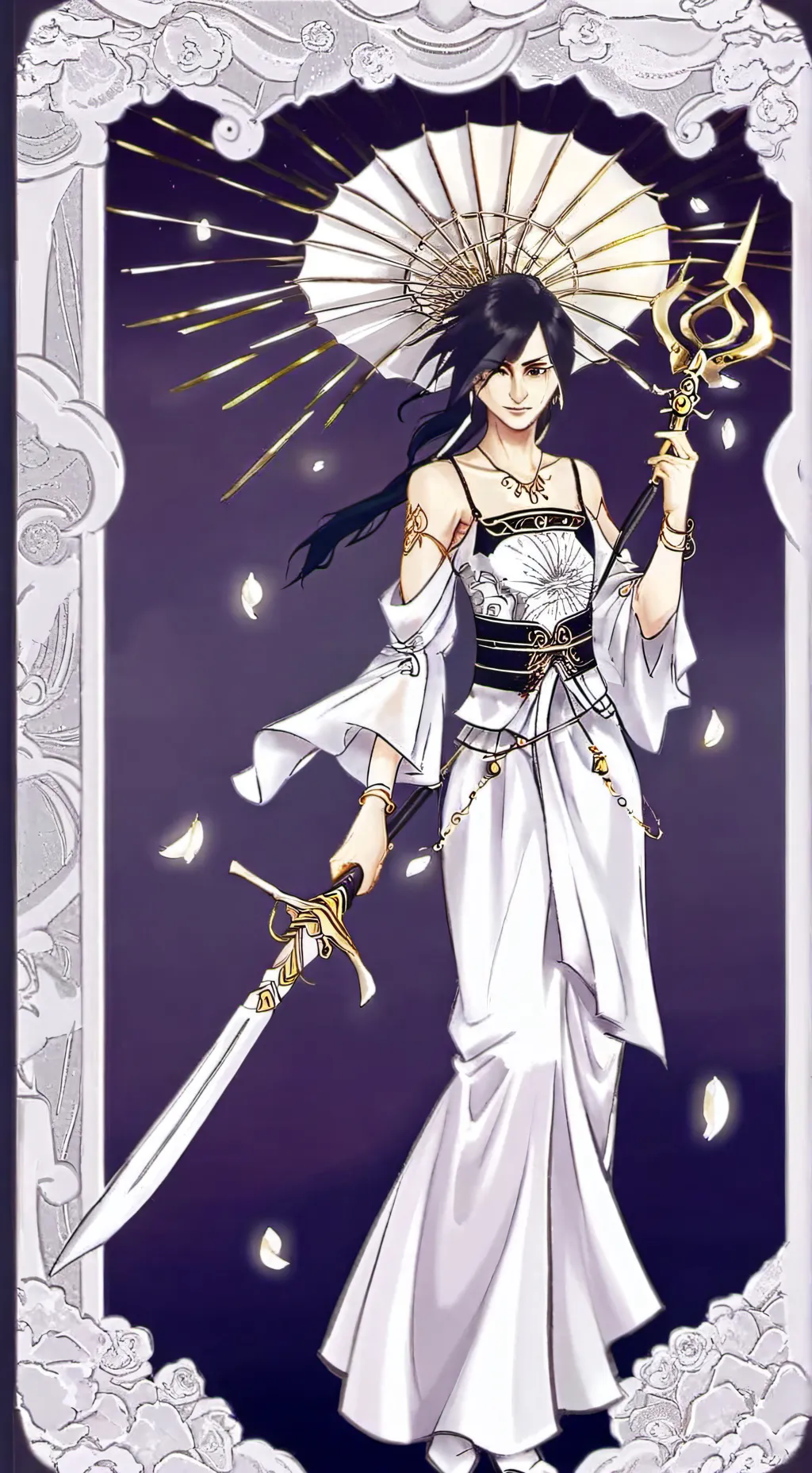 ai character: vi/violet background