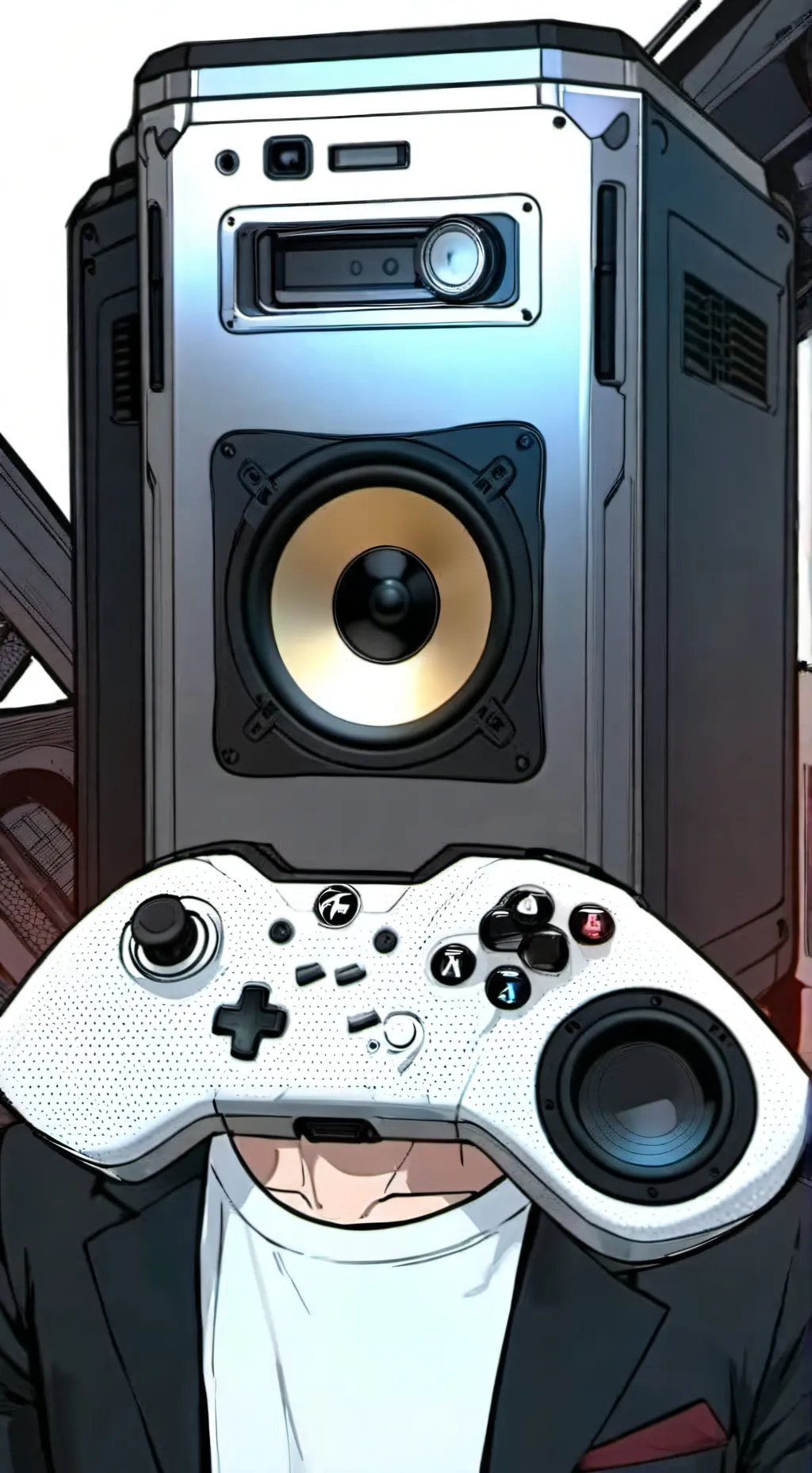 ai character: Titan camara xd background