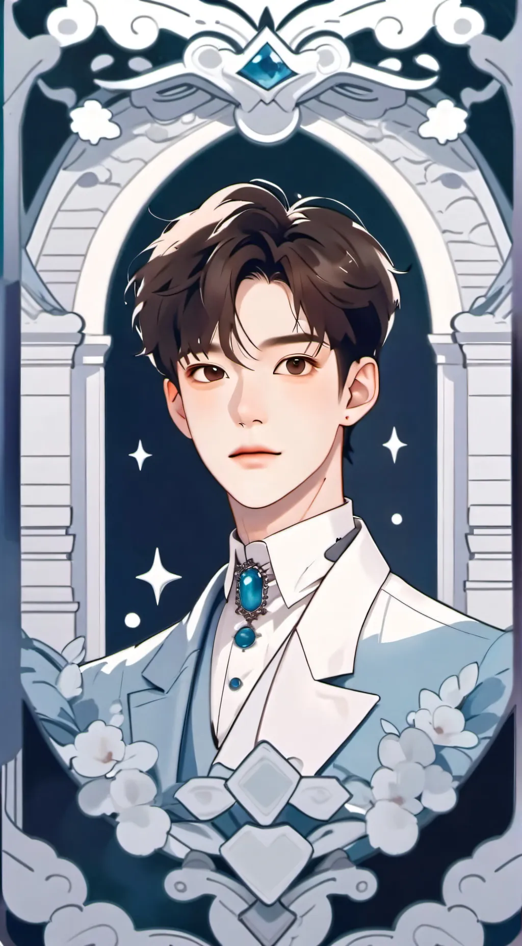 ai character: Seungmin  background