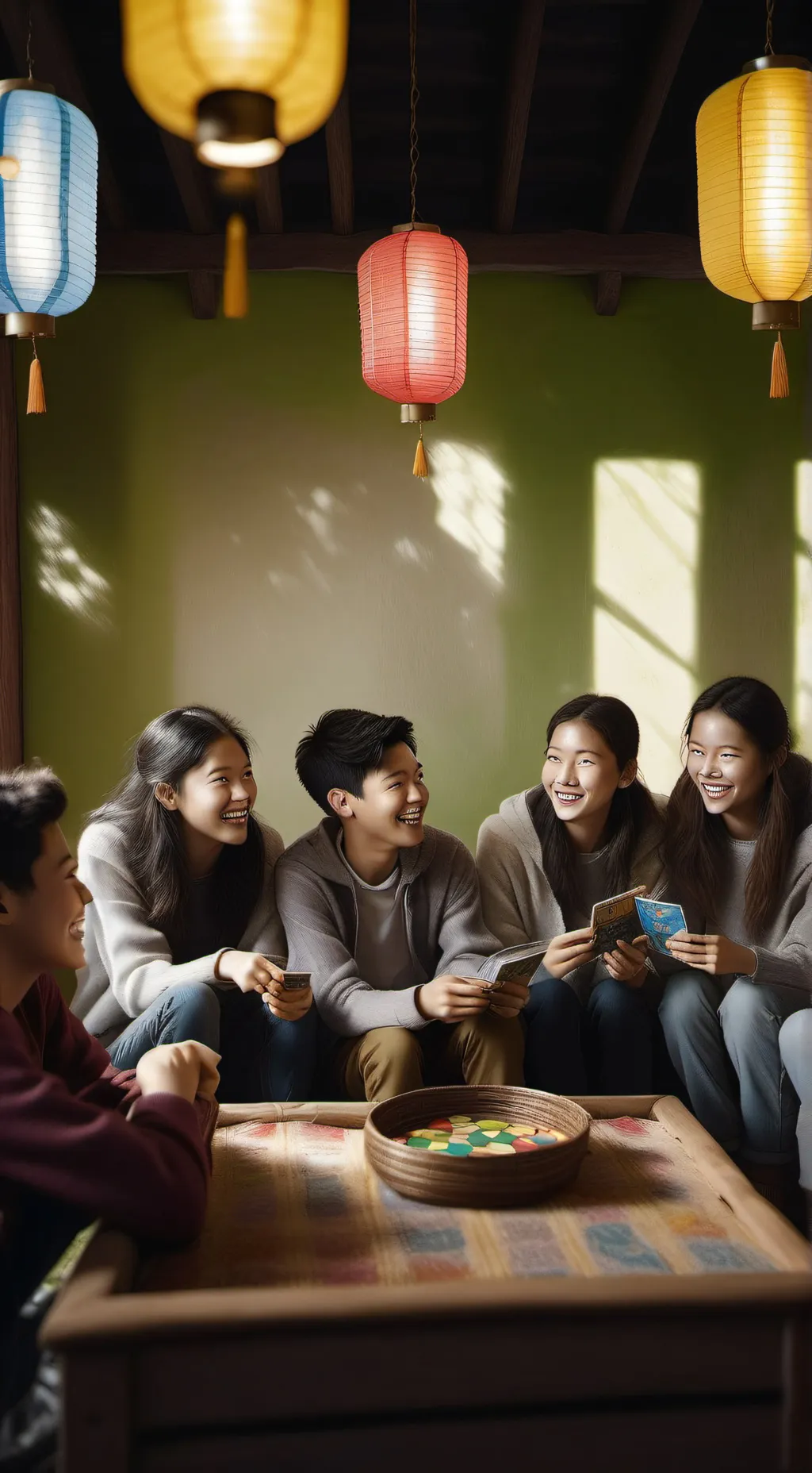 ai character: Sleepover background