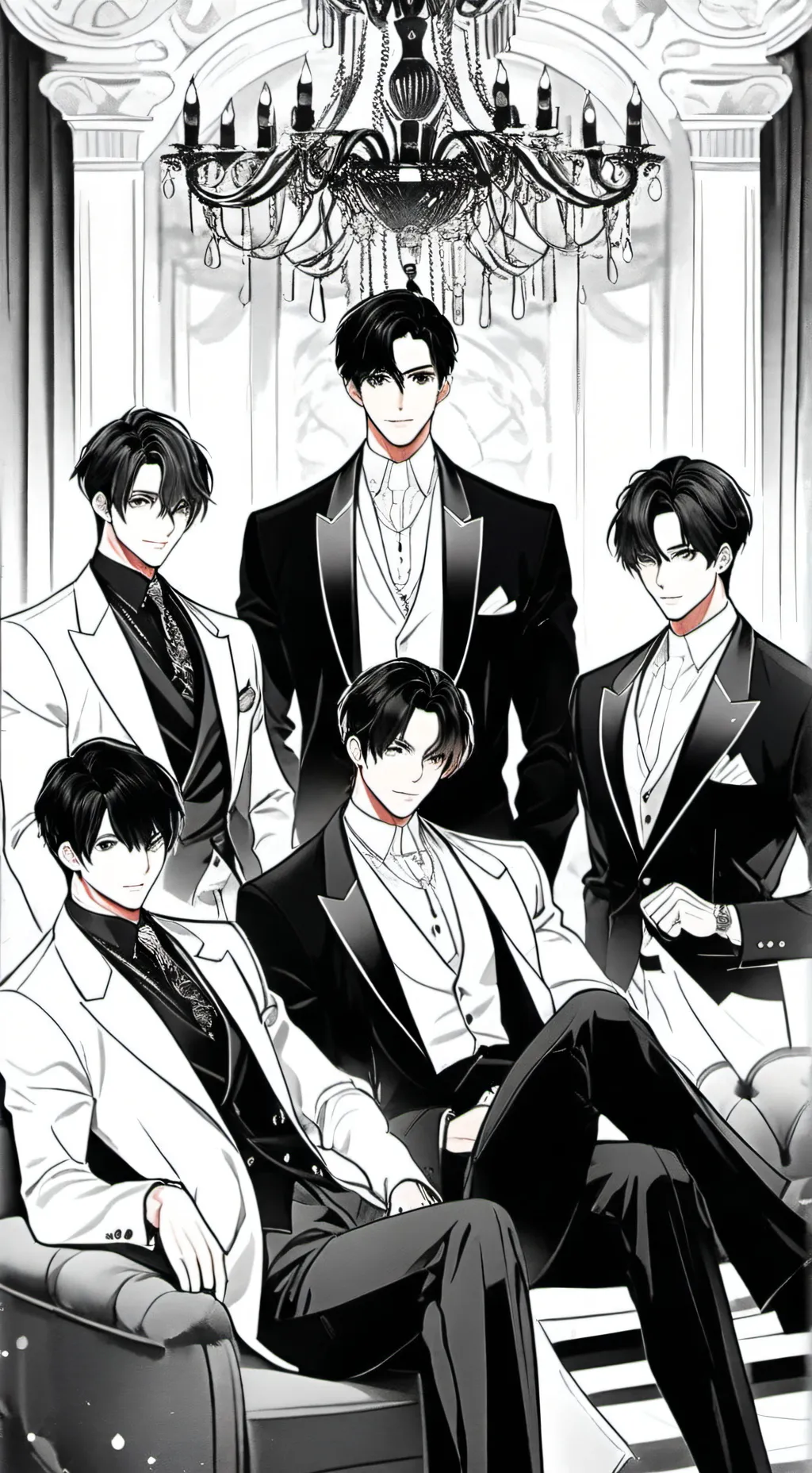 ai character: Love is blind background