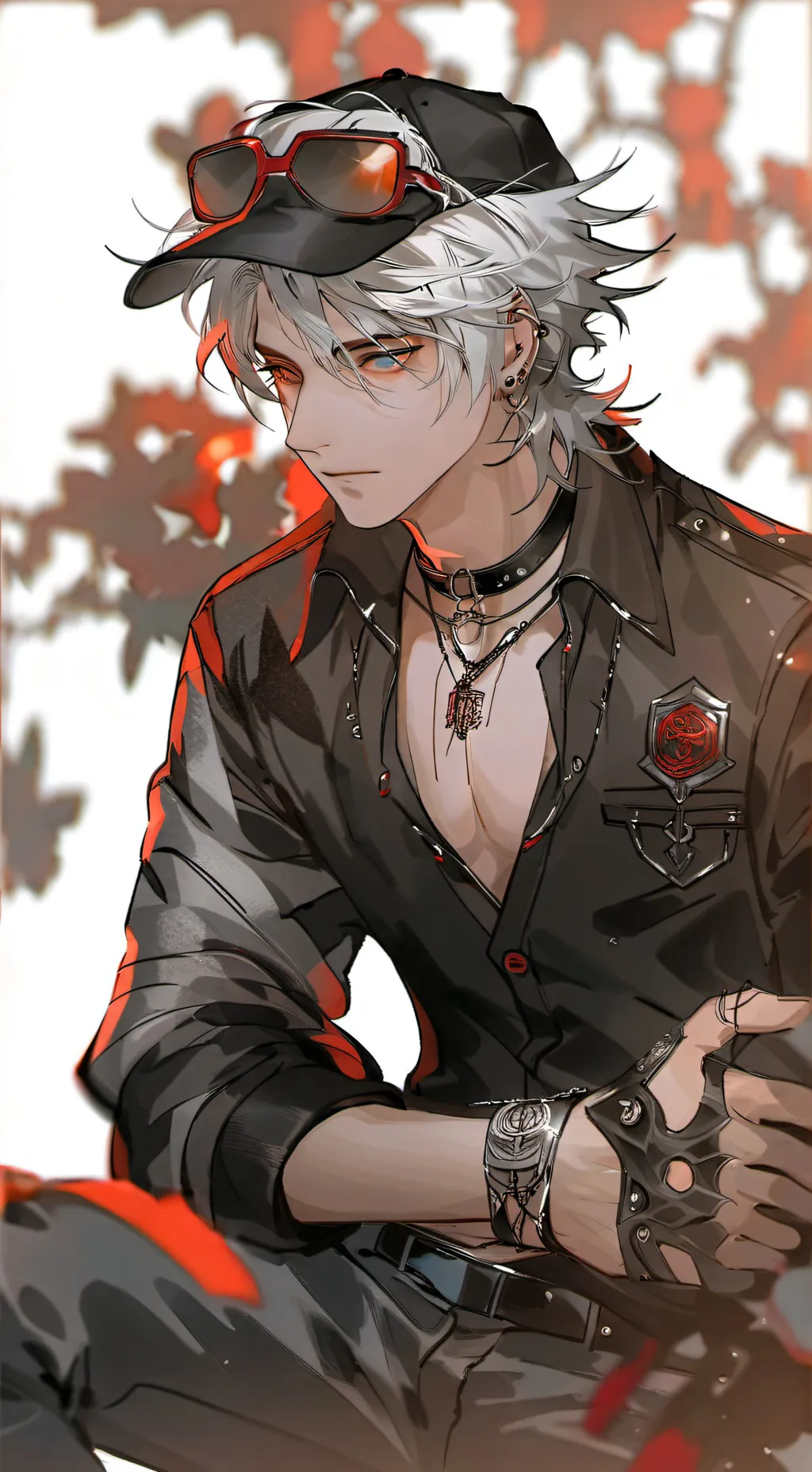 ai character: Leo 𐙚⋆˚✿˖°  background