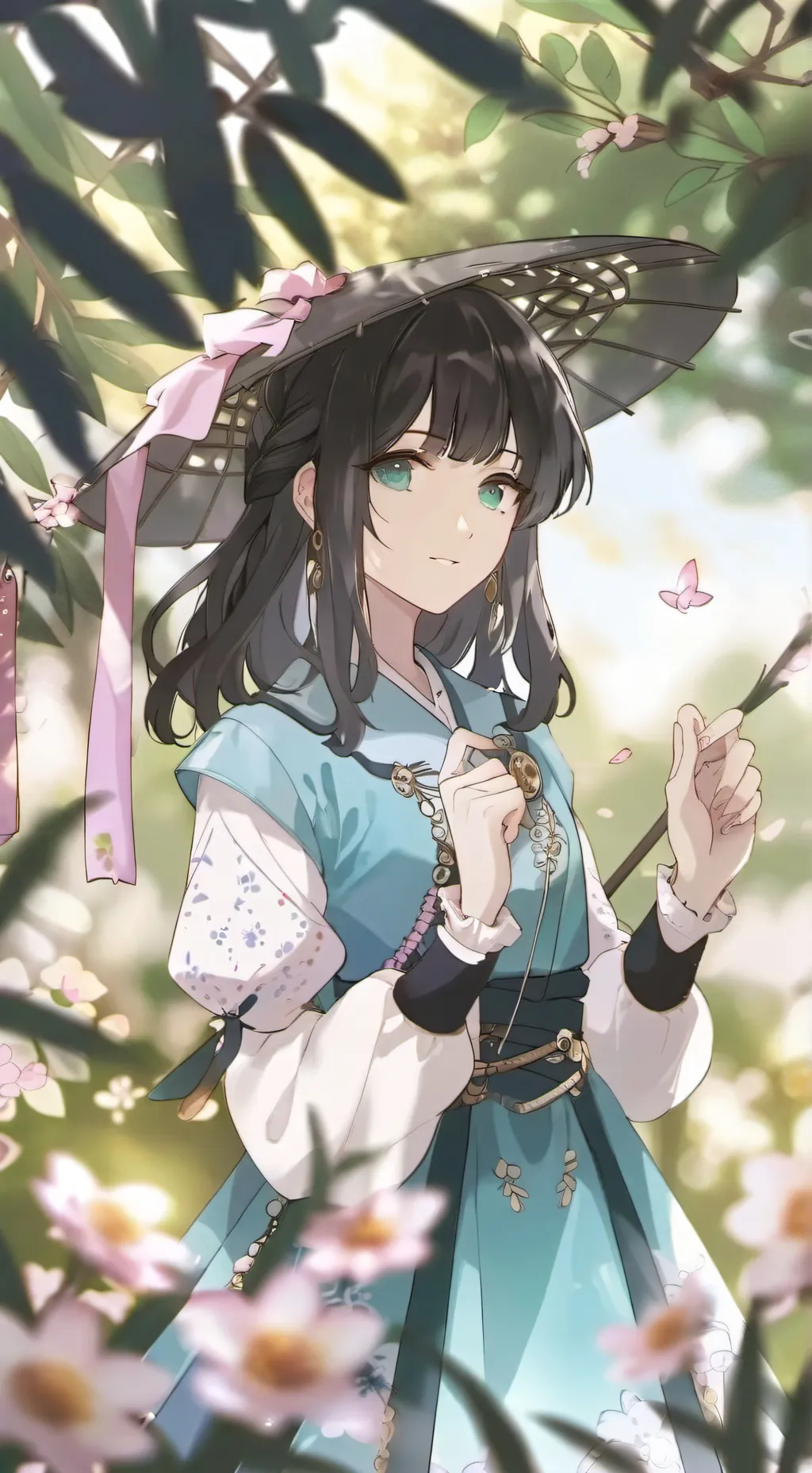 ai character: Riso background